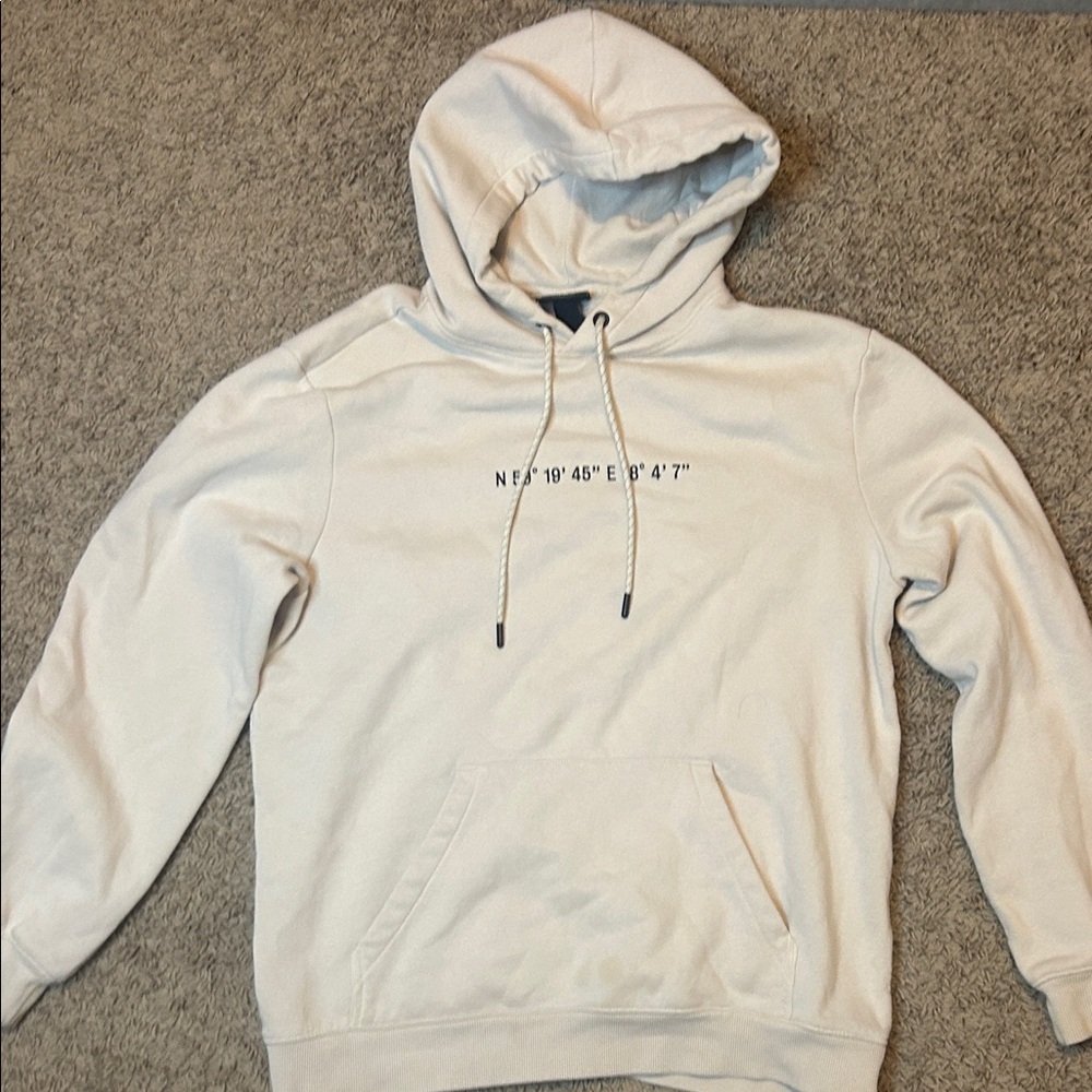 Men's Cream H&M Hoodie
